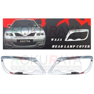 Proton Waja (2000 - 2011) Custom Fit Car Headlamp Head Lamp Light Eyelid Eye Lid Brow Cover Garnish Trim - Chrome
