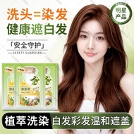 Black Brown Plant Same Style Green Bag Independent Portable Hair Dye Men Women Hair Dye Hair Dye Hai