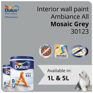 Dulux Interior Wall Paint - Mosaic Grey (30123)  (Ambiance All) - 1L / 5L