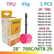 RideNow TPU Road Bicycle 700C Bike Inner Tube 700x32C 35 38 40 42 45 47C Tire 45/65mm Valve French M
