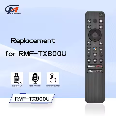 New Bluetooth Voice Remote Control RMF-TX800U for Sony Smart TV Fit XR-42A90K KD-50X80K KD-55X85K XR
