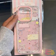 Compatible for Iphone 17 PRO MAX Iphone 11 Iphone 16 PRO MAX Coquette Cute Bow Anti Drop TPU Phone C