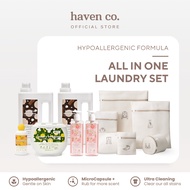 Haven Co. Laundry Detergent Value Set 11-in-1 | Hypoallergenic | Stain Remover | Perfumed Fragrance 