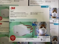3M™ 1870+N95 mask AURA™醫療外科用 呼吸防護口罩 (20個/盒)