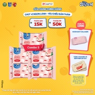 Combo 5 Phô mai Kiri vị đào hoa nhài 15C 78g