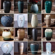 S/🌔Living Room Floor-Standing Ceramic Vase Decoration Jingdezhen Ceramic Vase Jingdezhen Flower Arrangement Flower Pot G
