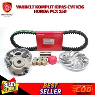 VanBelt PCX 150 K36 COMPLETE Home Roller assembly - CVT grease - CVT fan - V belt Honda PCX 150 - K3