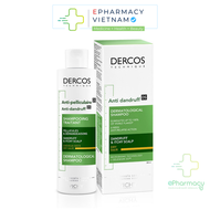 Dầu gội sạch gàu đầu dầu ngứa Vichy Dercos Technique Anti Dandruff Ds Advanced Action Shampoo 200ml