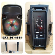 Speaker Portable DAT DT 1511 15 INCH