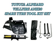 Car Jack Spare Tyre Tools Kits Toyota Alphard Vellfire ANH20 Spare Tyre Tools Kits / Tool Kit Set Wi