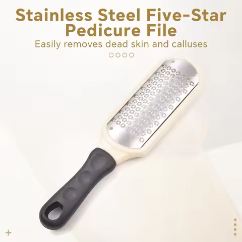 Pedicure Foot File Stainless Steel Brown Professional 28.2*6cm High-Quality Remover For Dead Skin Pe