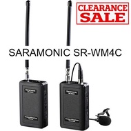 SR-WM4C VHF WIRELESS LAVALIER MICROPHONE SYSTEM WITH PORTABLE CAMERA-MOUNTABLE RECEIVER