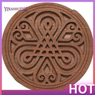 【Yinahiut001】Guitar Wooden Soundhole Sound Hole Cover Block Feedback Buffer Mahogany Wood for EQ Aco