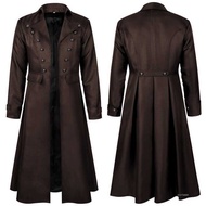 ievl Stempunk Count Costume Pirte Gothic Nvy Long Jcket Cot Shirt Vmpire Cosply Hlloween Costume