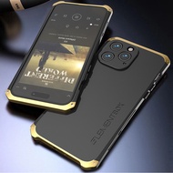 For iPhone 16 Pro Max 15 Pro Max /14 Plus Element BOX Solace Case 2 in 1 Metal Frame + Matte Plastic