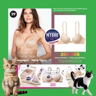 [Size 38B/B85 - 29] BBV Push-up Plunge Premium Women's Bra, Breast Enhancement-Champagne