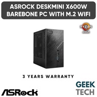 ASROCK DeskMini X600W Mini PC with Intel M.2 WiFi Kit For AMD Ryzen 7000/8000 Series Processor