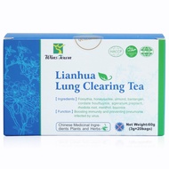 Wins Town Lianhua Qingwen Lung Clearing Tea, Chinese Medicine Tea for Lung Cleanse and Detox, 20 Teabags