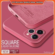 Samsung Galaxy A50 A50S A30S A30 A20 A10 M10 A10S A20S Original Square Liquid Silicone Case Shockproof Soft Phone Cover