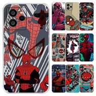 Transparent Phone Case Redmi Note5 5Pro 6 6Pro 7 7Pro 8 8Pro 9 Pro 9S 9T K40 Pro 5AX5 Spider-Man Sof