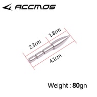 12pcs ID4.2mm Stainless Steel Insert Arrow Point 80 -200 Grains for Bow and Arrow DIY