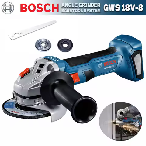 BOSCH GWS 18V-8 Cordless Angle Grinder 18V Professional Brushless 100MM Slide Switch Cutting Grindin