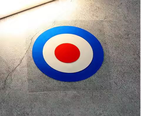 Mod Target Stickers Red/White/Blue - Die Cut Car Styling Vinyl Motorcycle Target Decals Reflective R