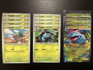 Pokemon 繁中版 PTCG 即入卡套 Bulbasaur 奇異種子 妙蛙種子 Ivysaur 奇異草 妙蛙草 Mega Venusaur 超級奇異花 超級妙蛙花 ex RR