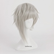 Bungou Stray Dogs Atsushi Nakajima Cosplay Wig - Gray Sideburn Style B137B