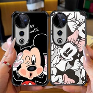 F28 Mickey Minnie Mouse Shockproof Case for VIVO V29 Y17S V40 V50 5G