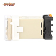 YOLANDA Digital Time Relay, 220V 0.01S-99H99M Time Relay, Precision Timing DH48S‑2Z with Socket Base