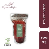 [ZIP LOCK] Annatto Seeds Atsuete 500g 1kg - Spice️ THYME & SPICE HAVI ONLINE
