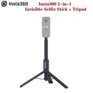 แท่ง Insta360เซลฟี่แบบ2-In-1ของแท้ + ขาตั้งสำหรับ X3 Insta360/หนึ่ง X2/หนึ่ง R / ONE X อุปกรณ์เสริม