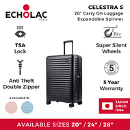 Echolac Celestra S 20" Carry On Luggage Expandable Spinner