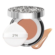 2aN Gleaming Tension Cushion Foundation Pact #27 Soft Amber, Korean Cushion Foundation Makeup, Light