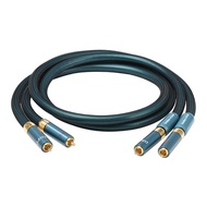 Ortofon HiFi 2RCA Cable for Mixer Amplifier High Quality 8N OCC Silver-plated 2RCA Male to 2RCA Male