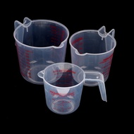 TW Plastic clear measuring cup mesure dish 250/500/1000ml  scale plastic SG