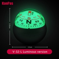 New KANPAS Compass For Car / Dashboard Compass Ball / Compass Boat /No Liquid Leaking Ball Compass/D