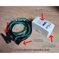 3kW EV portable charger extension cord.