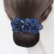High-End Hair Clip Korean Version Bank Hotel Flower Net Professional Head Stewardess Nurse Pocket Fe