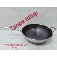 Kuali, Wok Hexagonal 3d 34cm