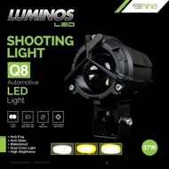 PUTIH Luminos Q8 Nine Led Lights White Yellow D2 Laser FogLamp Shooting Lights