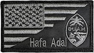 USA Guam Flag Hafa Adai Patch - Funny Tactical Military Morale Embroidered Patch Hook Fastener Backi