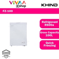 Khind FZ100 Chest Freezer 100L Quick Freezing Mode