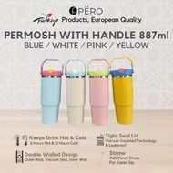 Ready to Ship!!! Pero Flip Straw Tumbler Permosh 30oz 900ML with Handle Vacuum Tumbler Drinking Bott