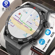 For NFC Smart Watch Men GPS Tracker AMOLED 454*454 HD Screen Heart Rate ECG+PPG Bluetooth Call Smartwatch 2023 New