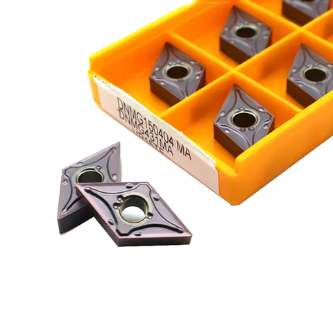 10PCS Carbide Inserts DNMG150404 DNMG150408 MA VP15TF UE6020 US735 CNC Turning Tools Lathe Metal Cut