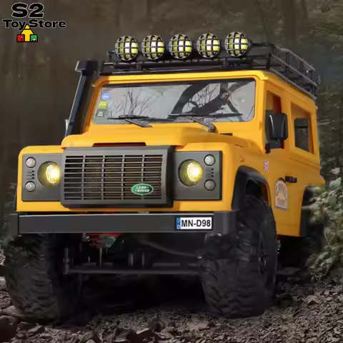 1:10 Scale MN98 Camel Trophy Defender 90 RC Crawler with Licensed Body and 4 Wheel Drive Off Road Ve