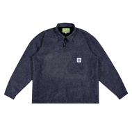 Shining Bright Jaket Light Corduroy Work Jacket - Navy