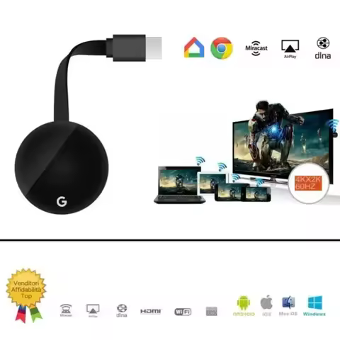 Wireless WiFi mirascreen HDMI-compatible Chromecast Google HD Display Dongle Media Streaming Video t